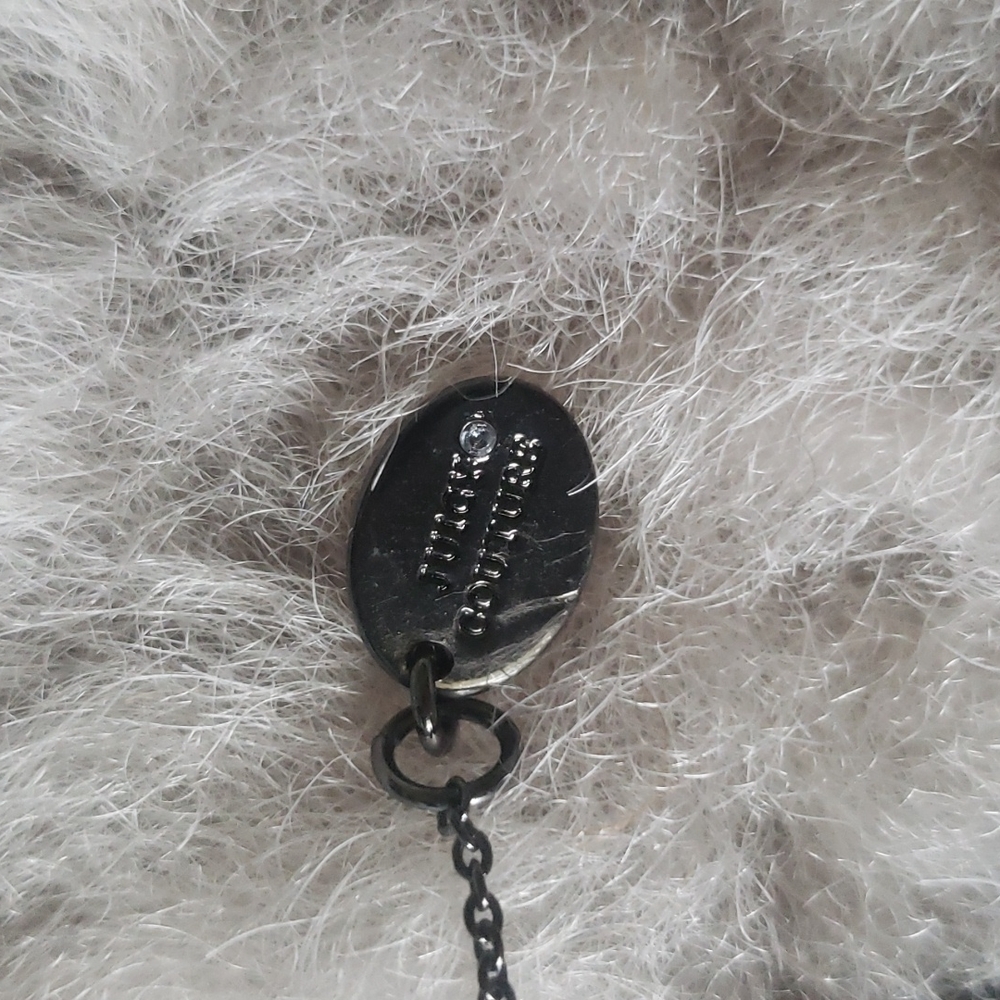 Juicy Couture Double Layer Hematite Star and Heart Crystal Pave Necklace - Picture 10 of 11